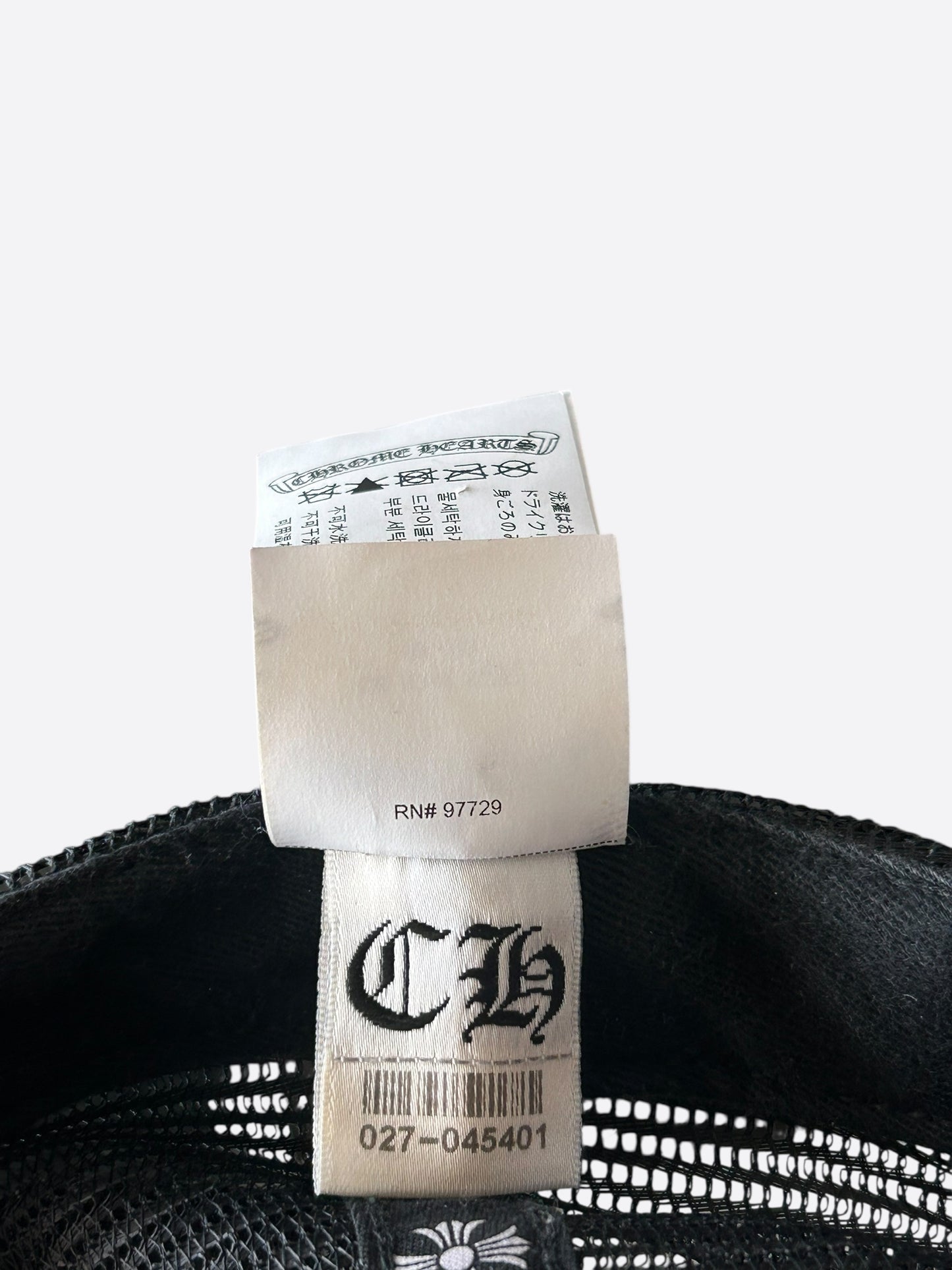 Chrome Hearts Black & White St. Barth Trucker Hat