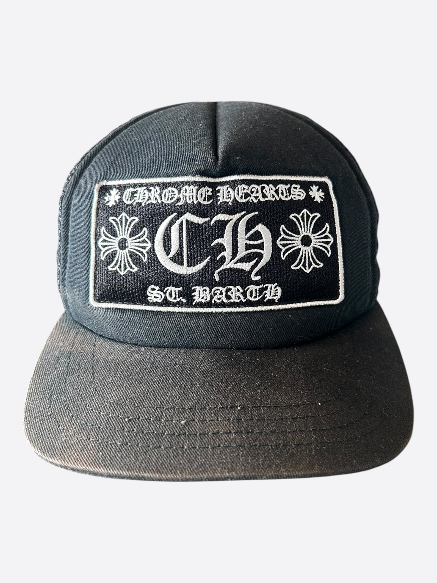 Chrome Hearts Black & White St. Barth Trucker Hat