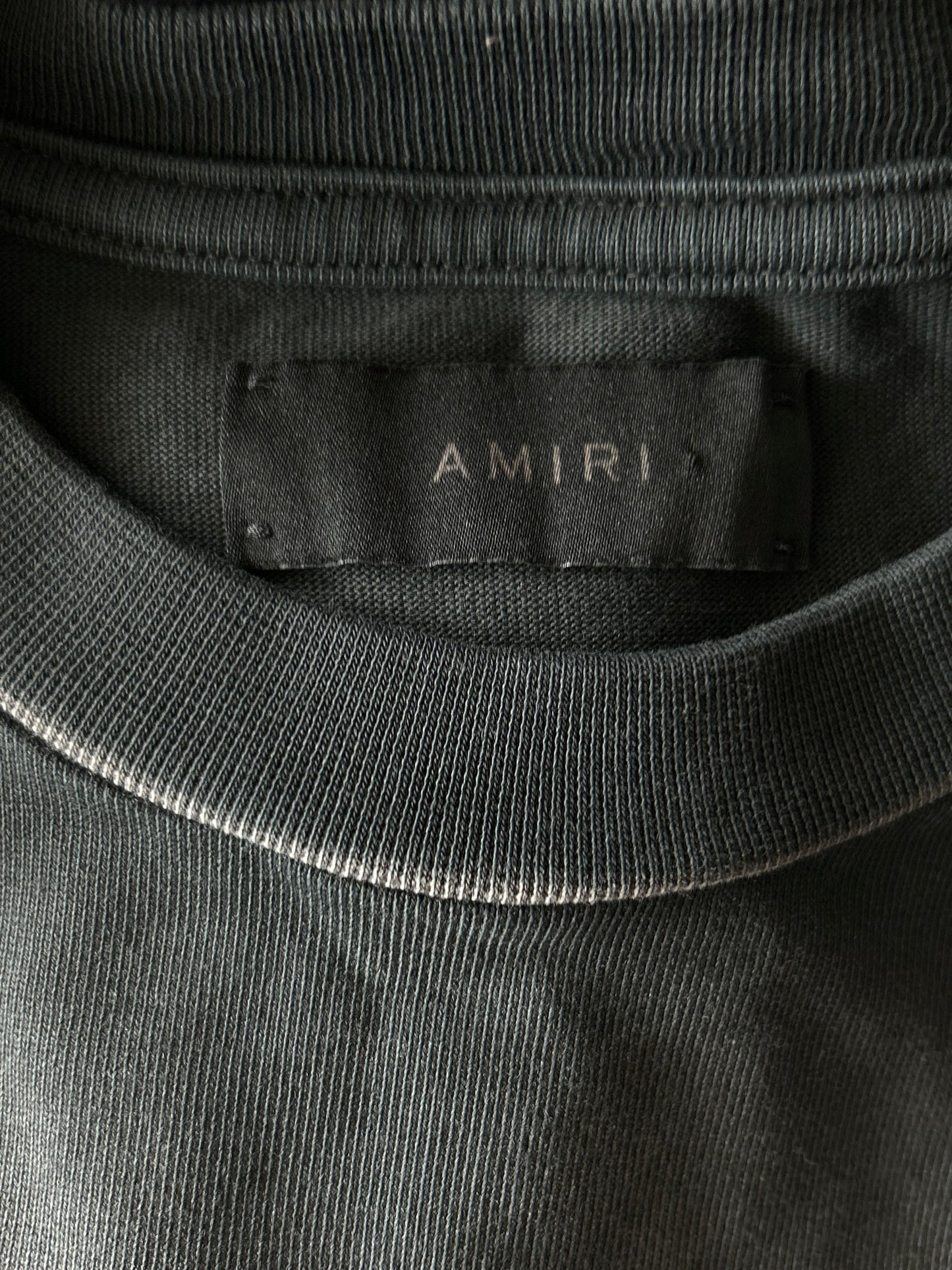 Amiri Faded Black Hopeless Romantic Graphic T-Shirt