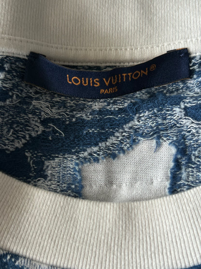 Louis Vuitton Blue & White Aquagarden Monogram T-Shirt