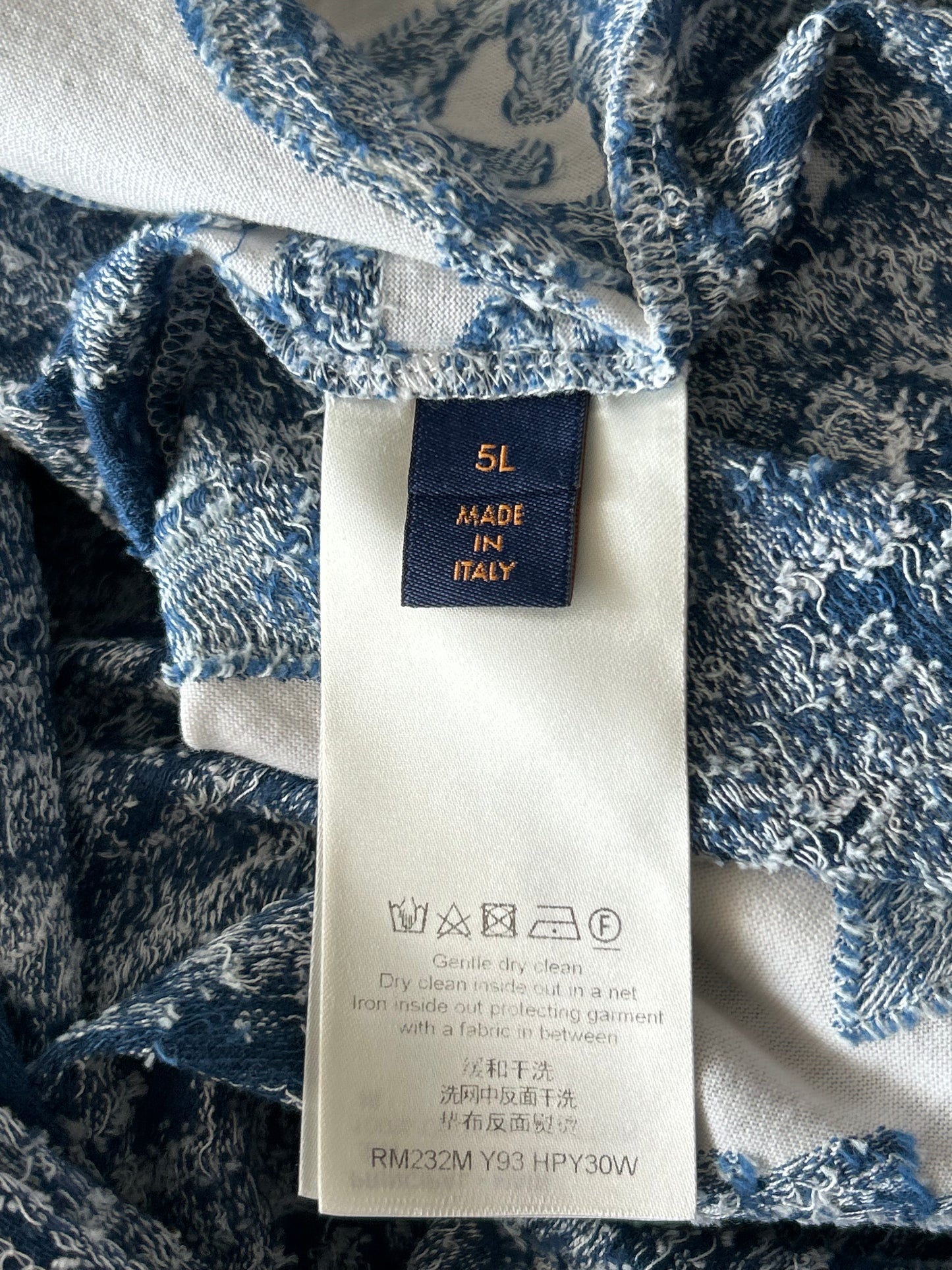 Louis Vuitton Blue & White Aquagarden Monogram T-Shirt