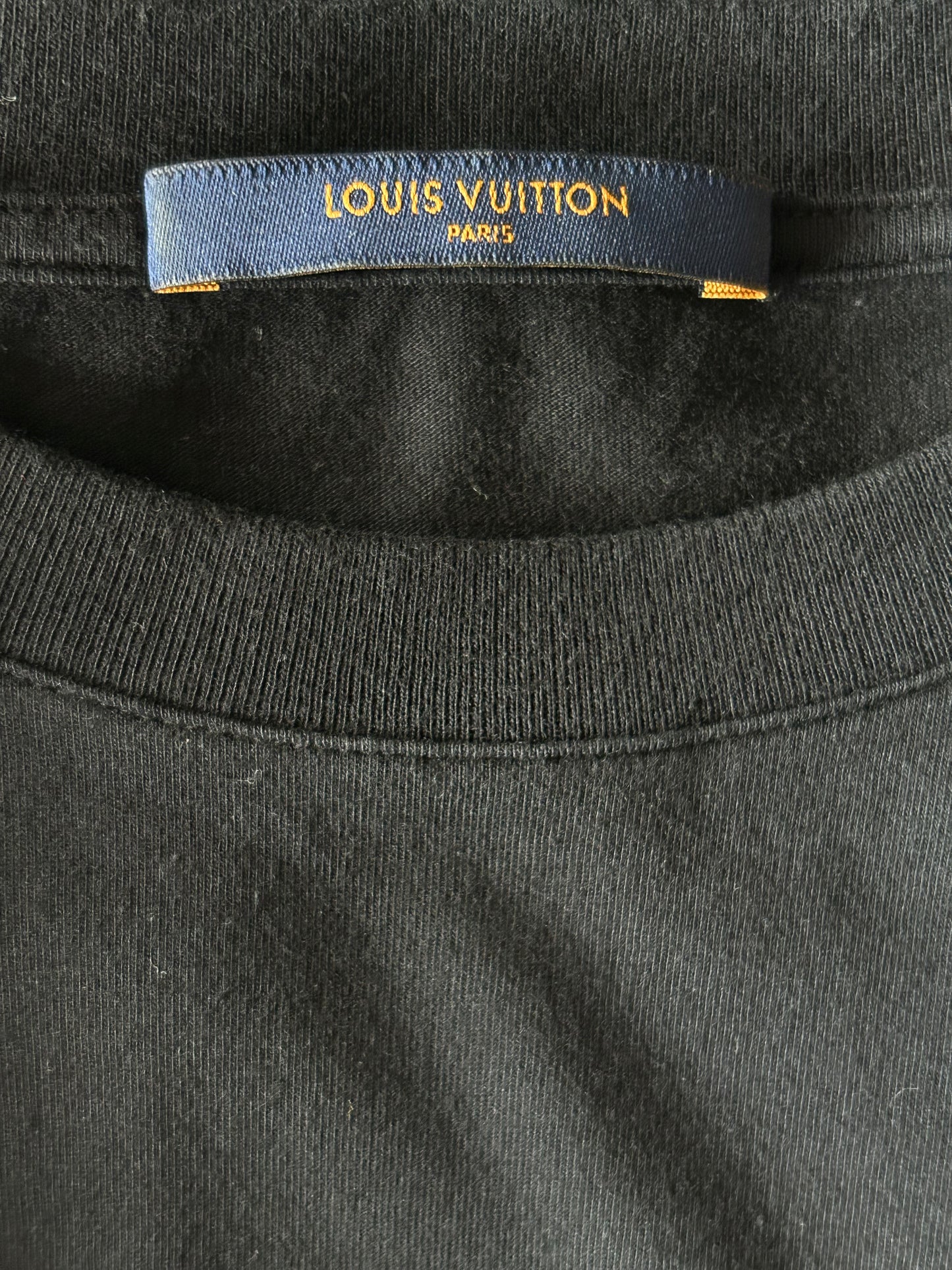 Louis Vuitton Black & Yellow Oz Brick Road Logo T-Shirt
