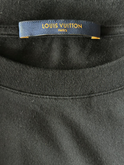 Louis Vuitton Black & Yellow Oz Brick Road Logo T-Shirt
