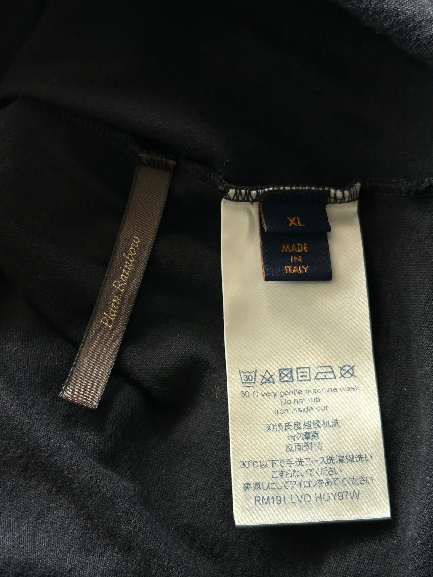 Louis Vuitton Black & Yellow Oz Brick Road Logo T-Shirt