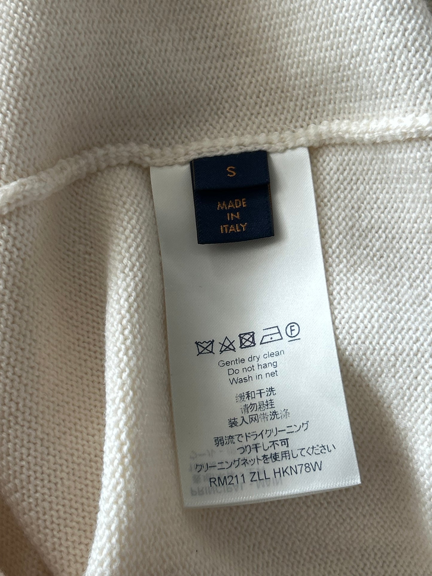 Louis Vuitton Beige Monogram Clock Wool Sweater
