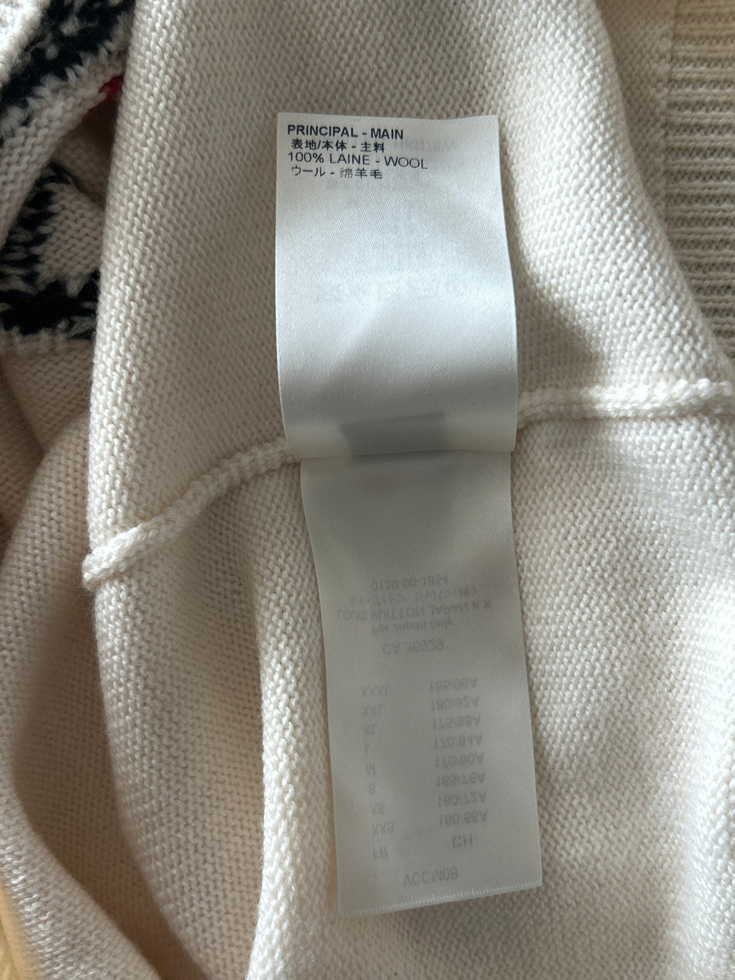 Louis Vuitton Beige Monogram Clock Wool Sweater