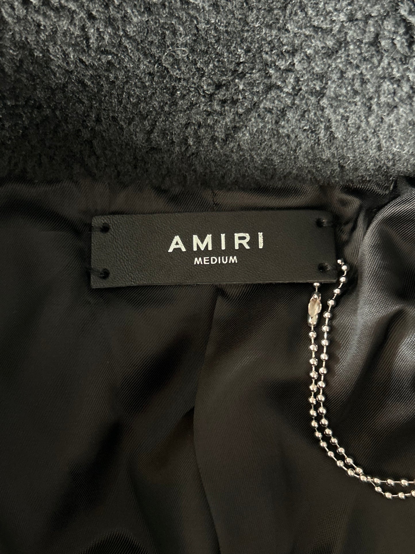 Amiri Black & White Bones Fleece Jacket