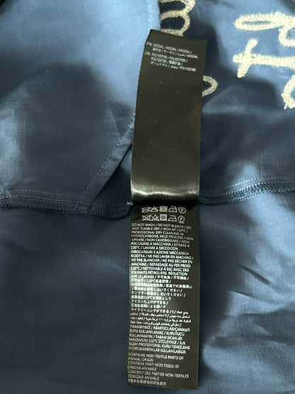 Amiri Navy & White Saturday Night Embroidered Logo Shorts