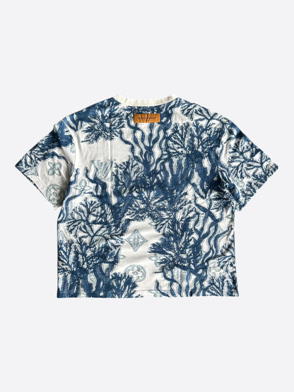 Louis Vuitton Blue & White Aquagarden Monogram T-Shirt