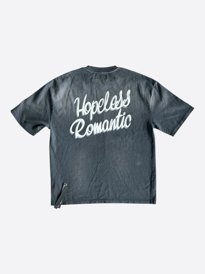 Amiri Faded Black Hopeless Romantic Graphic T-Shirt
