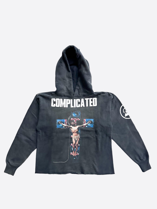 Saint Michael Washed Black Complicated Hoodie