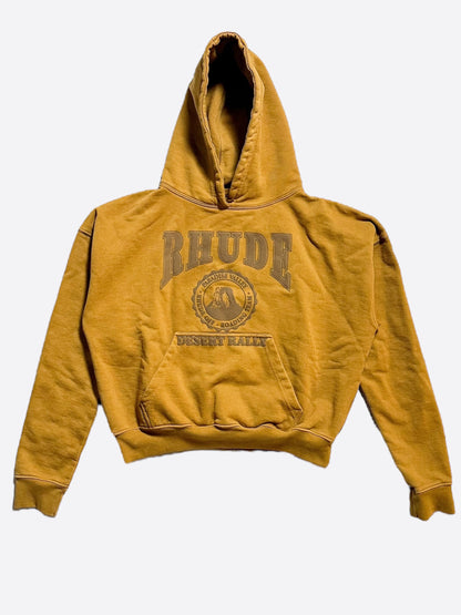 Rhude Brown Desert Valley Cropped Hoodie