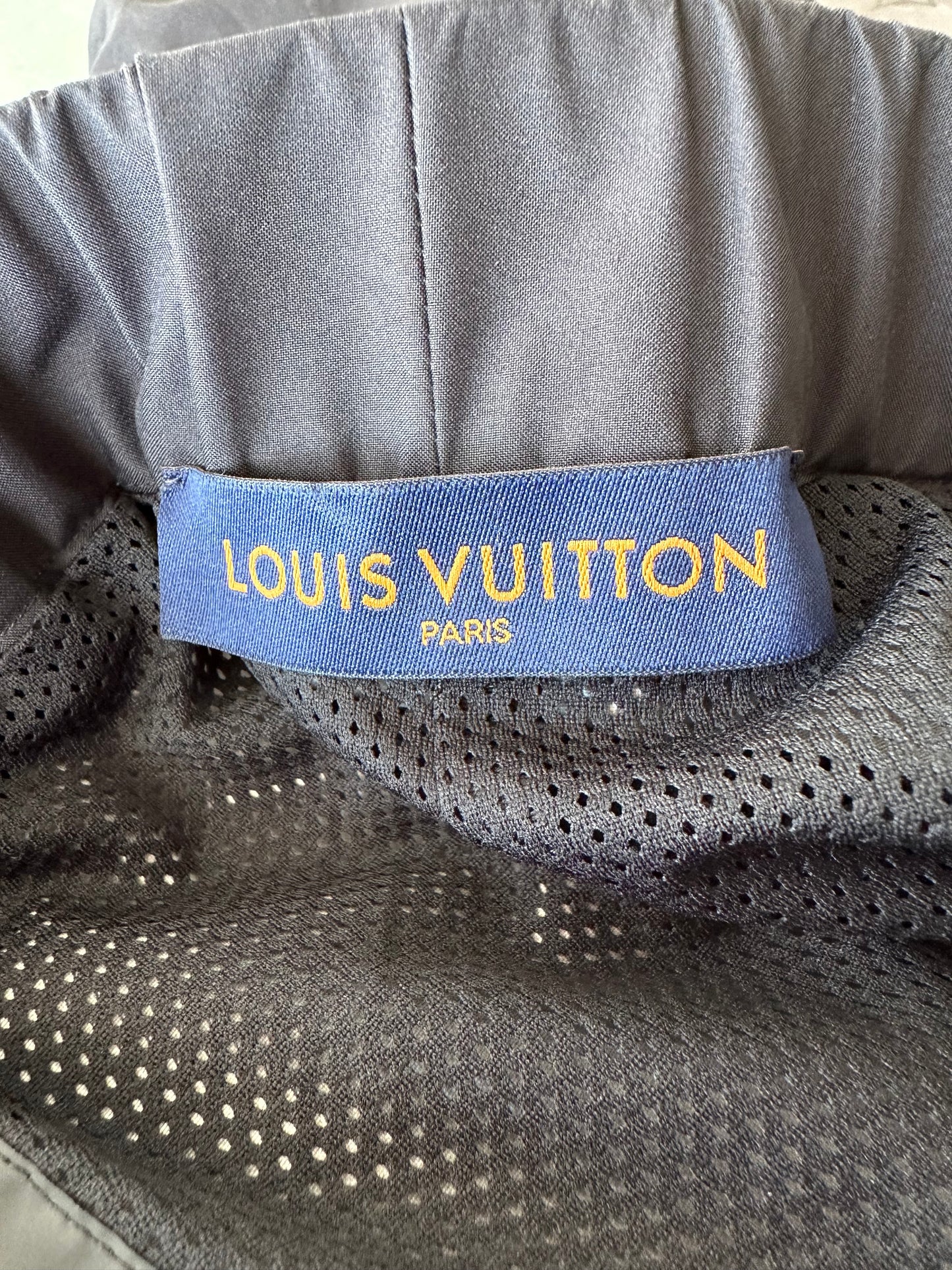 Louis Vuitton Black & Grey 2054 Monogram Heat Reflective Track Pants