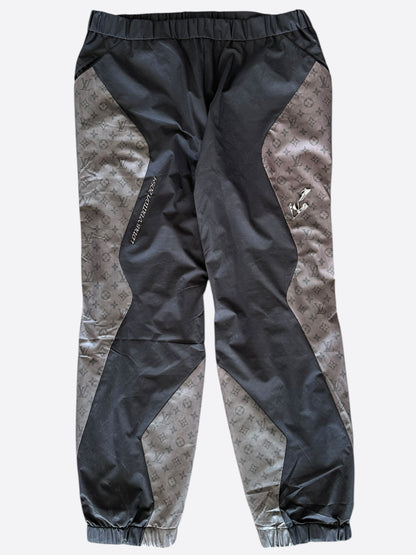 Louis Vuitton Black & Grey 2054 Monogram Heat Reflective Track Pants