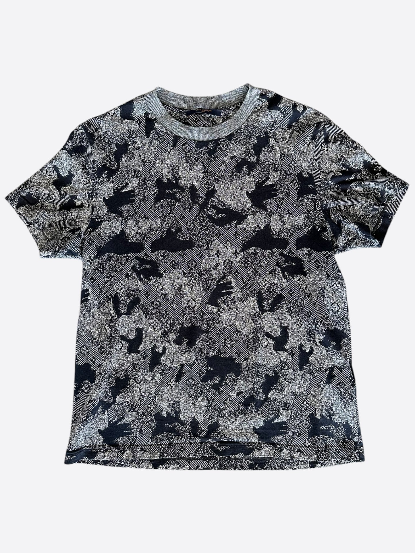 Louis Vuitton Grey Camouflage Monogram T-Shirt