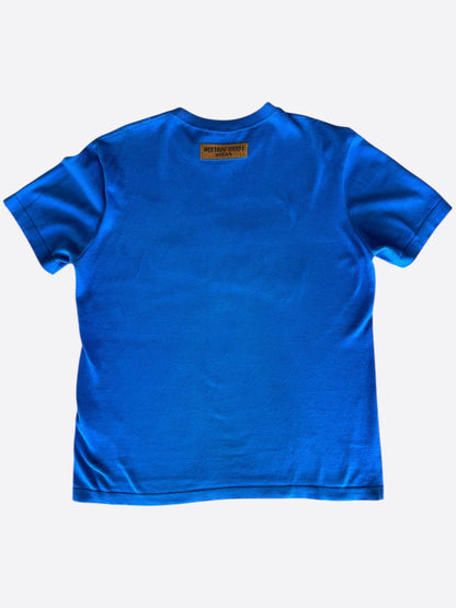 Louis Vuitton Blue & White Everyday Logo Intarsia T-Shirt