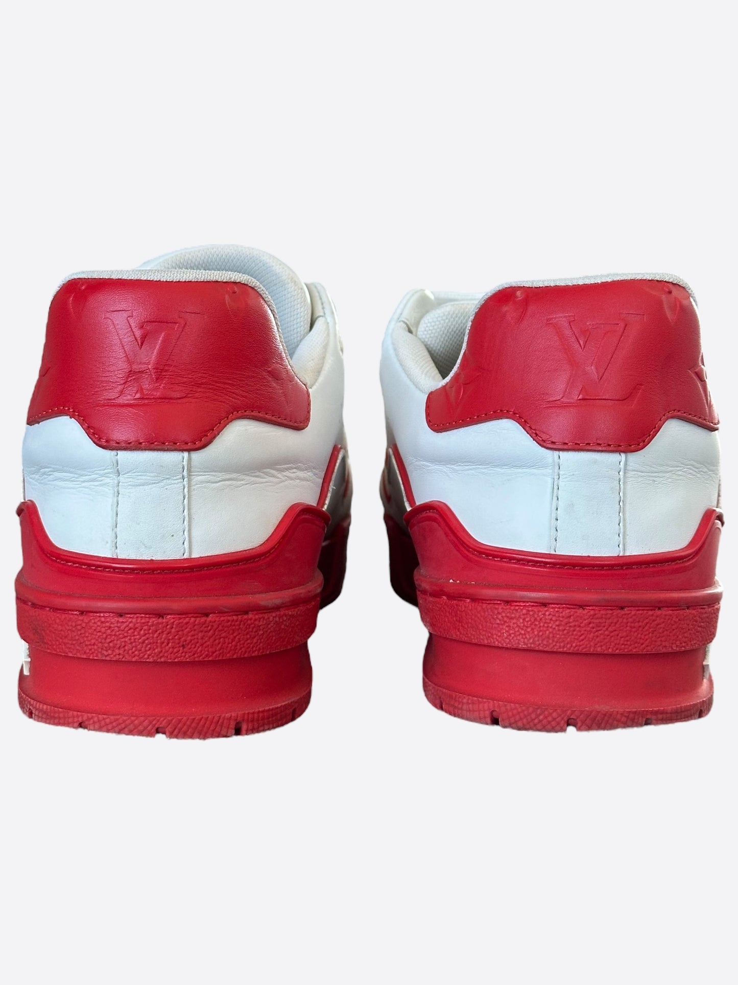 Louis Vuitton White & Red Trainers