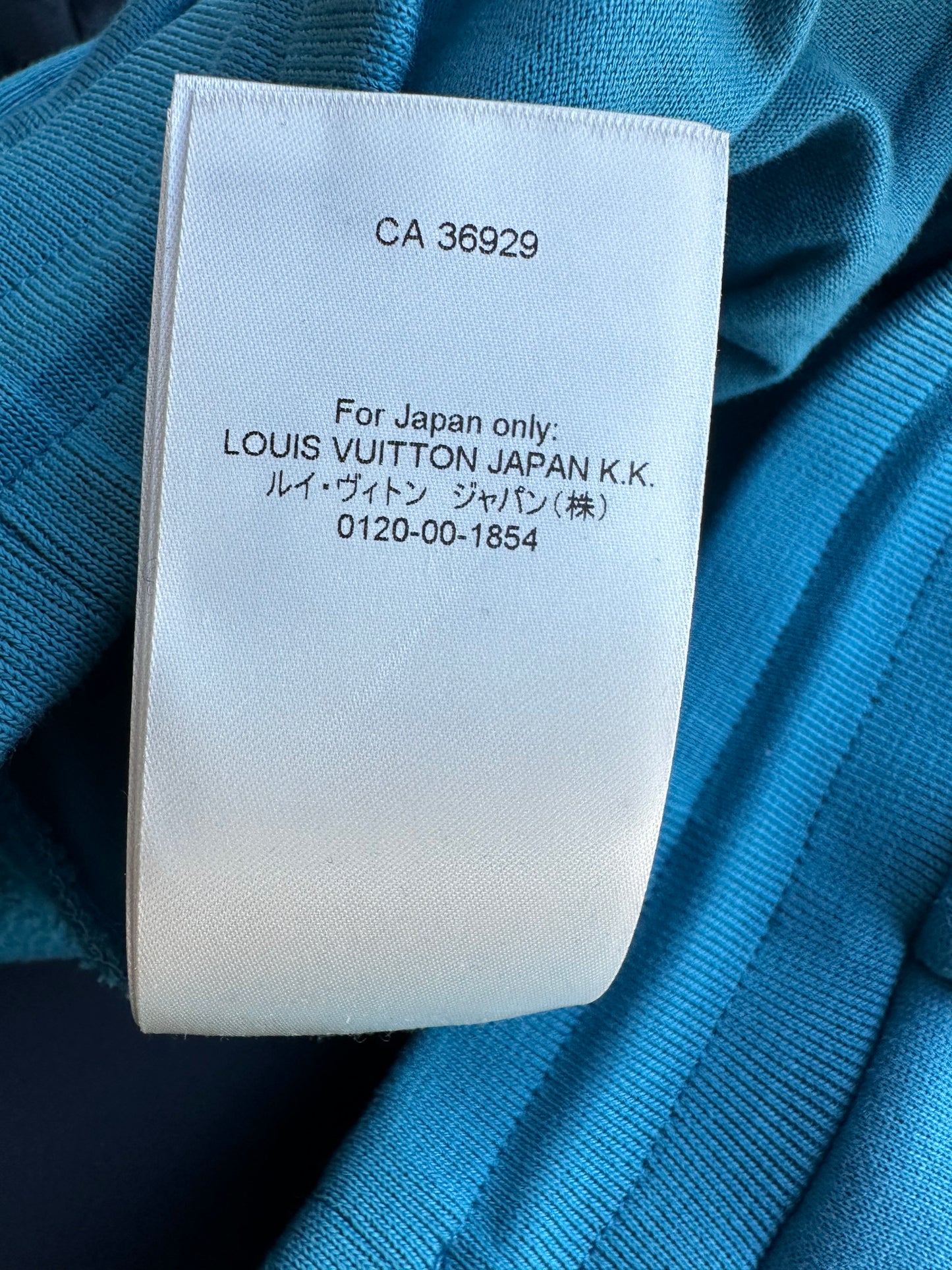 Louis Vuitton Light Blue Embroidered Pin Logo Sweatpants