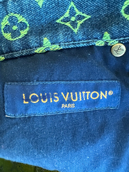 Louis Vuitton Blue Rainbow Monogram Denim Shorts