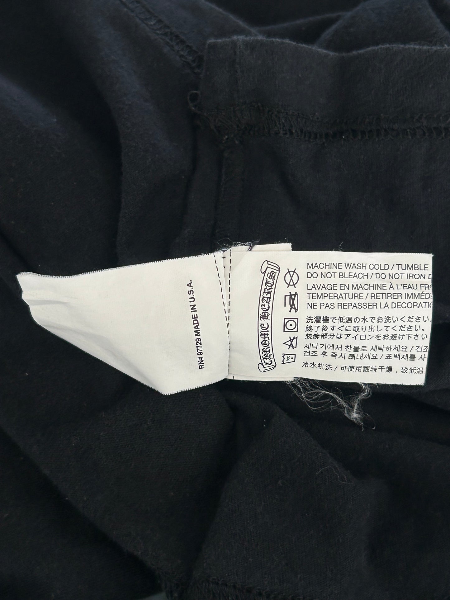 Chrome Hearts Black & White T-Bar Logo T-Shirt