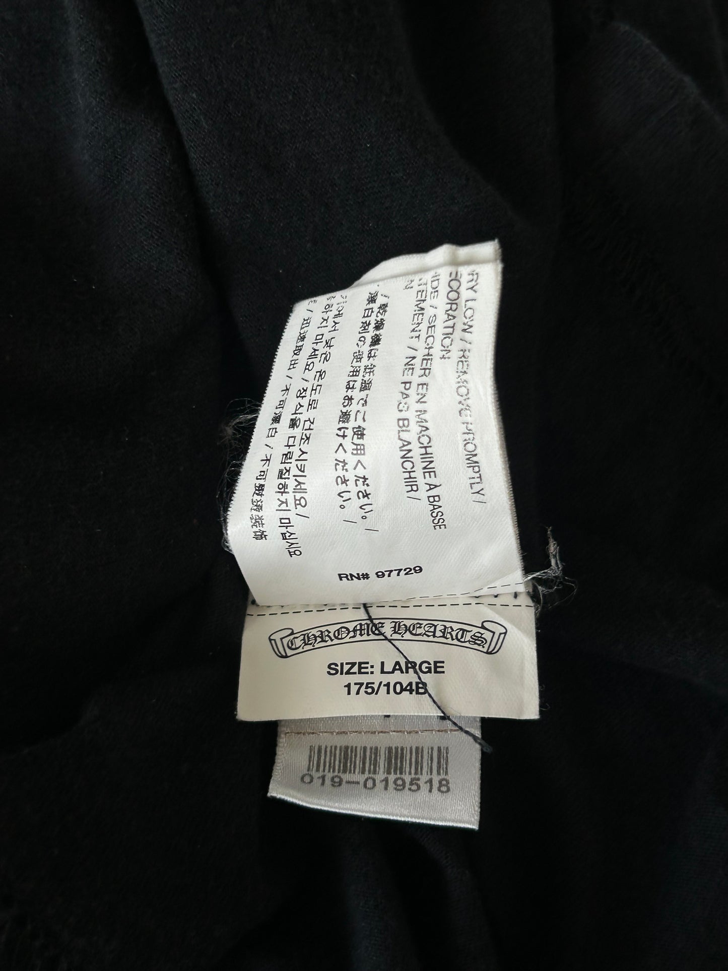 Chrome Hearts Black & White T-Bar Logo T-Shirt