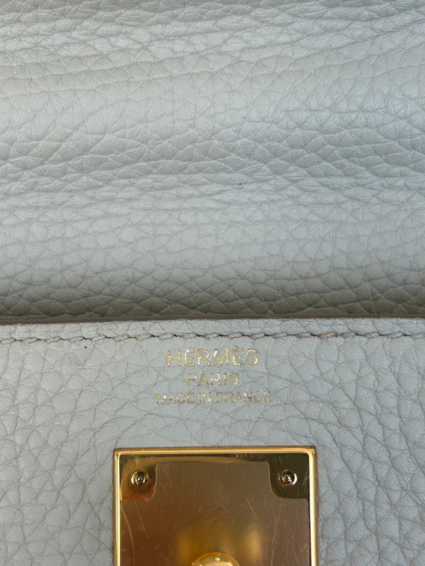Hermes Beton Togo & Gold Hardware Kelly 28