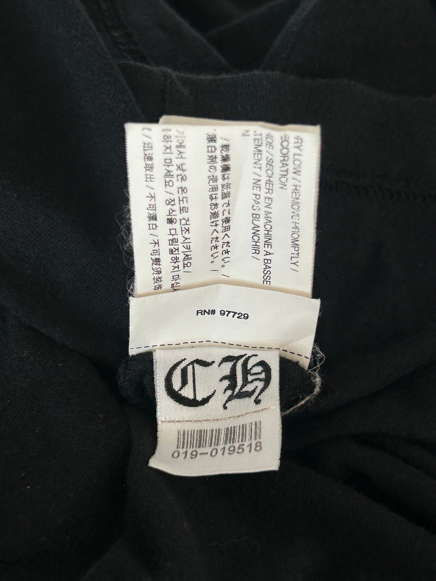Chrome Hearts Black & White T-Bar Logo T-Shirt