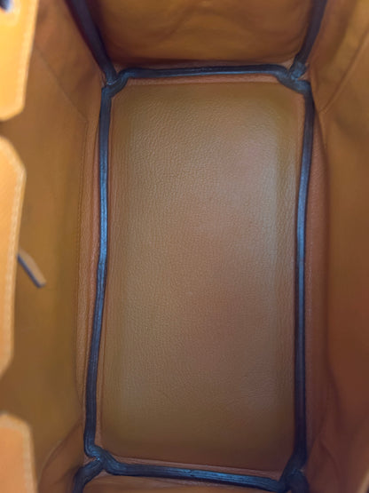 Hermes Orange Epsom & Palladium Hardware Birkin 25