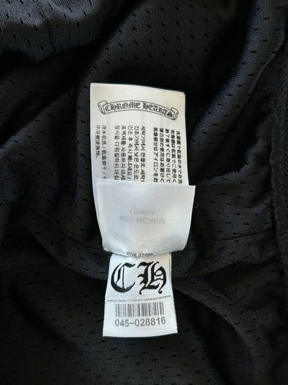 Chrome Hearts Black & White Logo Mesh Women's Shorts