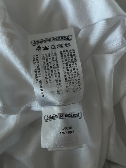 Chrome Hearts White & Black Miami Horseshoe Logo T-Shirt