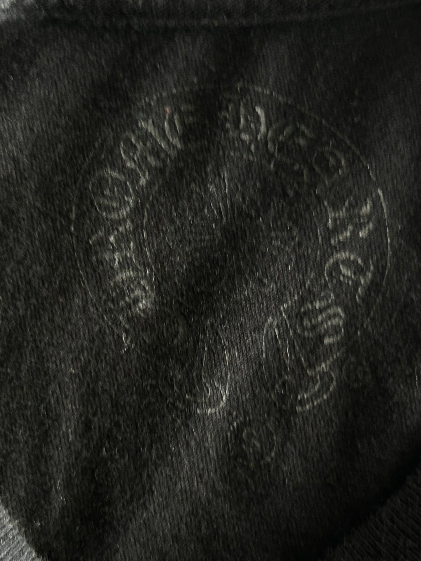 Chrome Hearts Black & Red Cemetery Horseshoe Logo T-Shirt