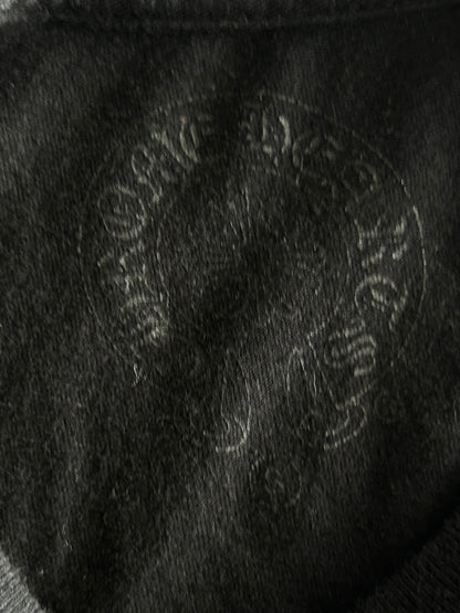 Chrome Hearts Black & Red Cemetery Horseshoe Logo T-Shirt