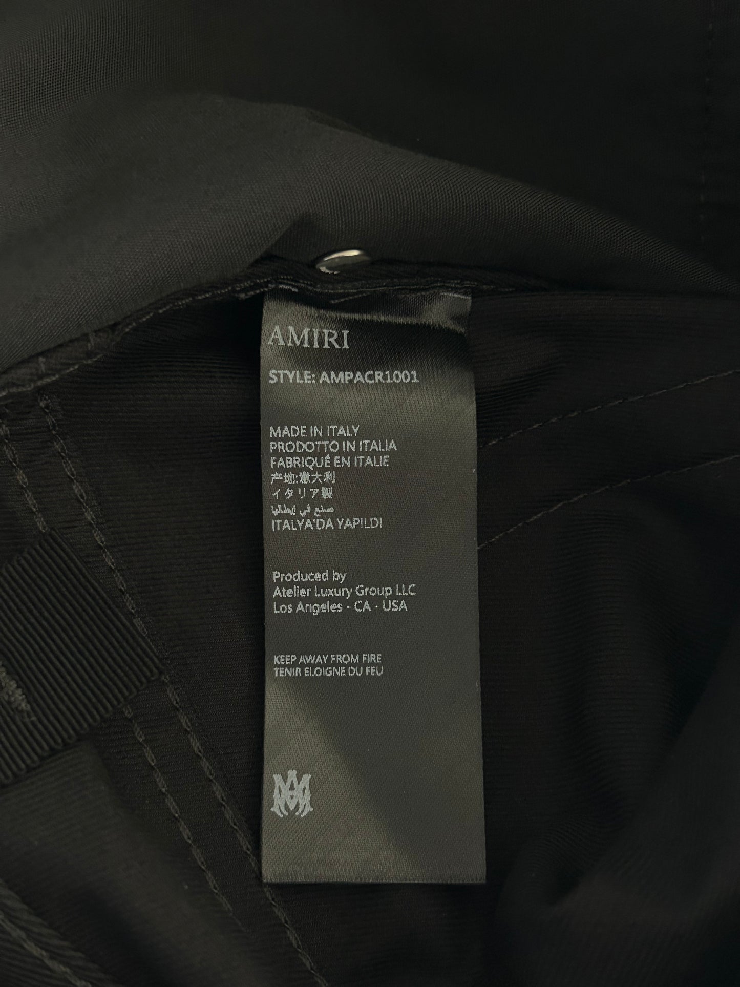 Amiri Black MA Monogram Carpenter Pants