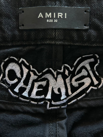 Amiri Black Star Patch Chemist Carpenter Pants