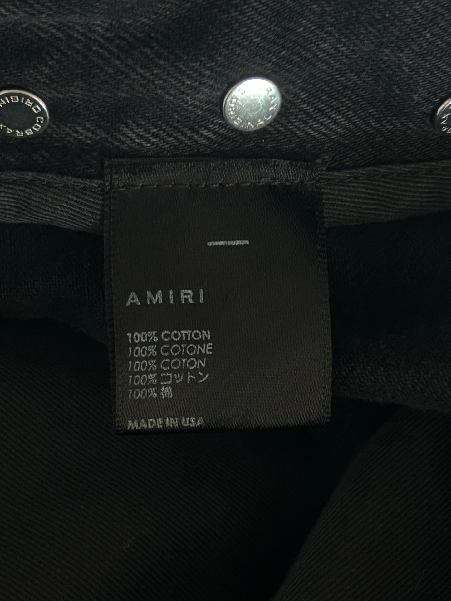 Amiri Black Star Patch Chemist Carpenter Pants