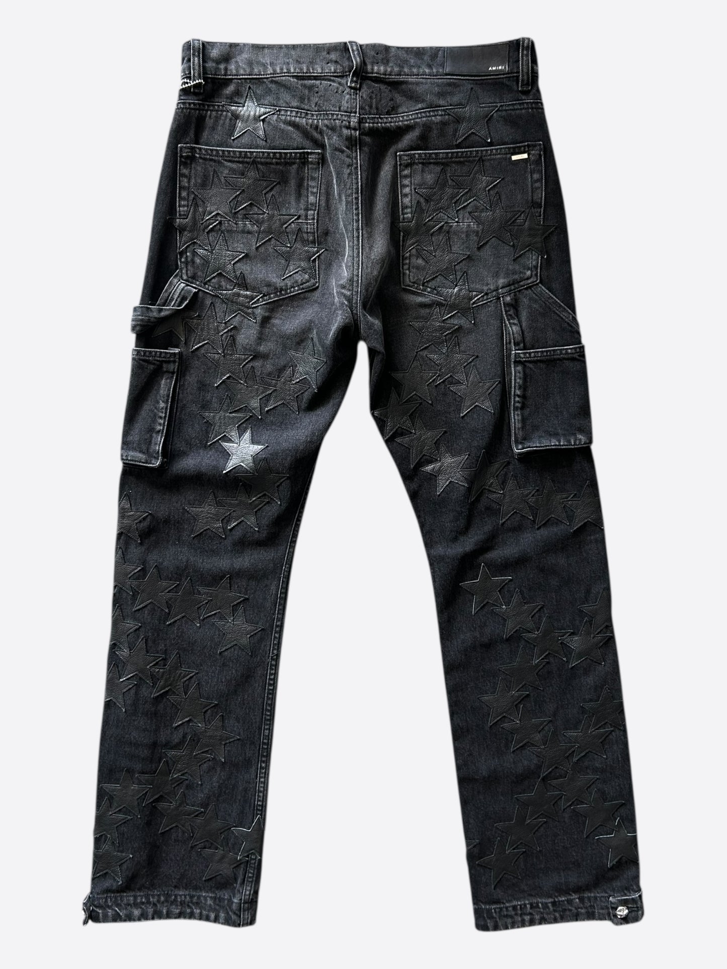 Amiri Black Star Patch Chemist Carpenter Pants