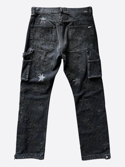 Amiri Black Star Patch Chemist Carpenter Pants