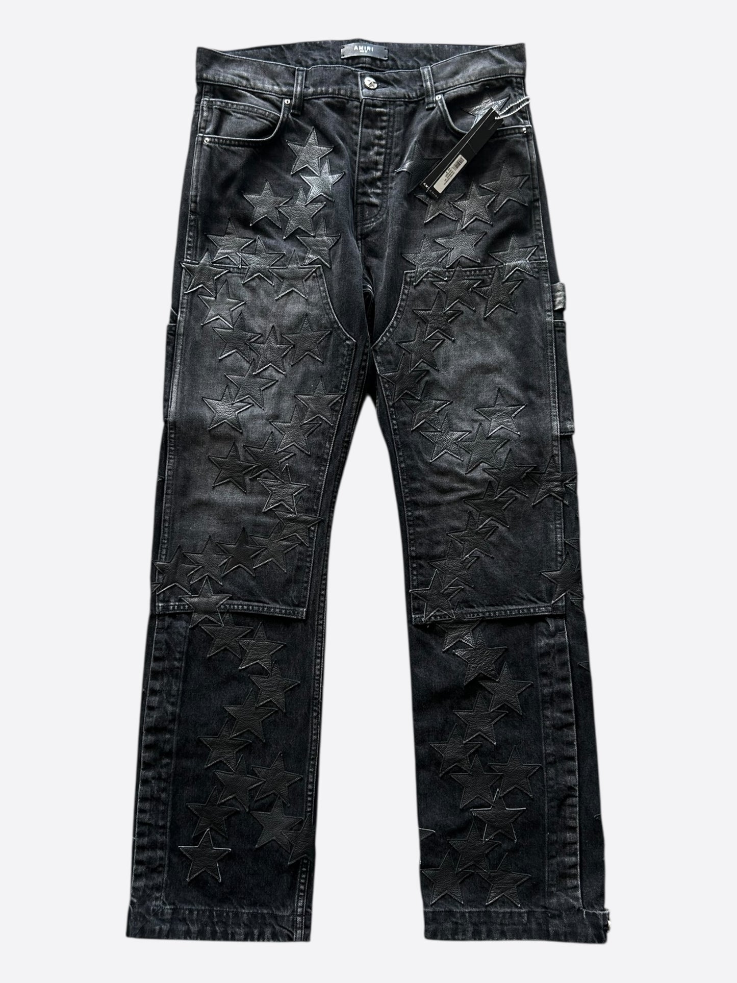 Amiri Black Star Patch Chemist Carpenter Pants