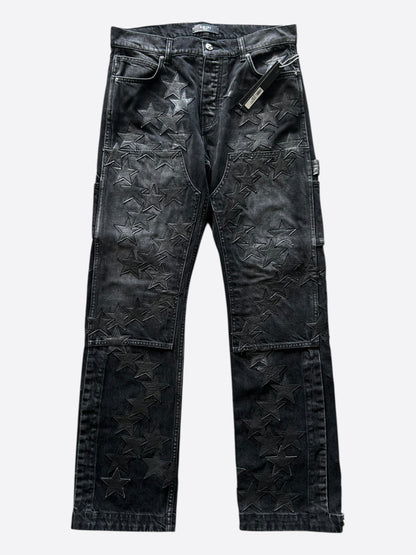 Amiri Black Star Patch Chemist Carpenter Pants