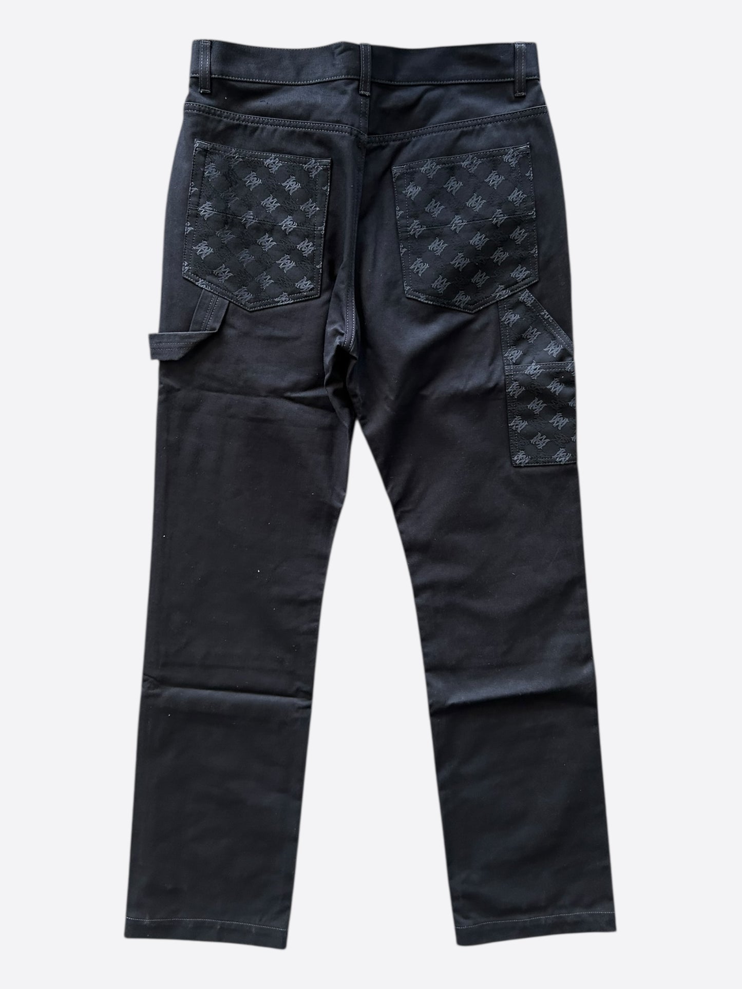 Amiri Black MA Monogram Carpenter Pants