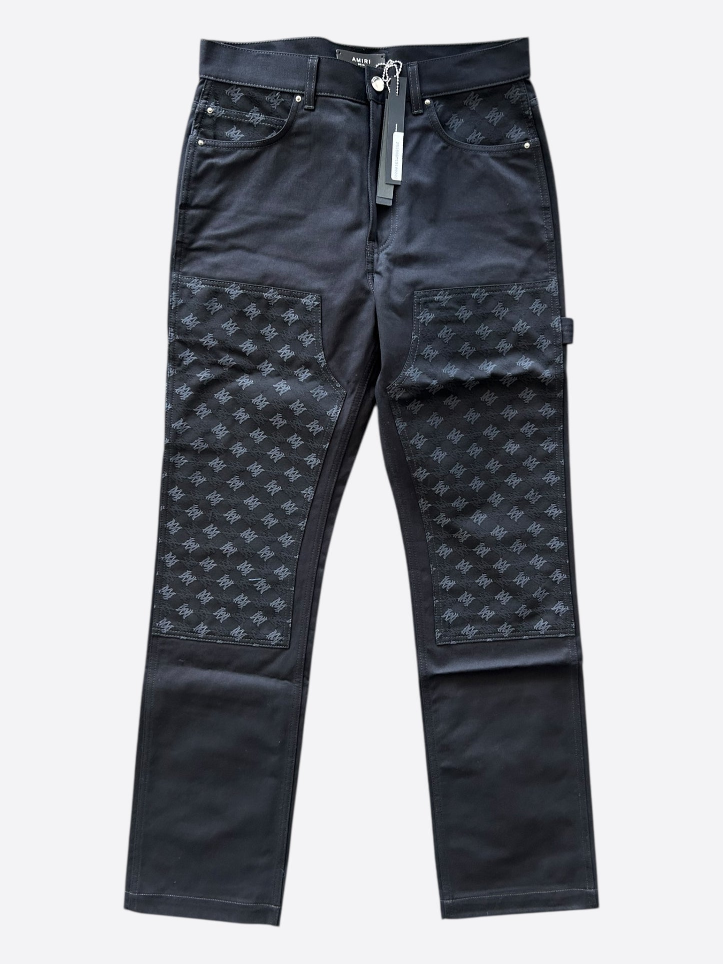 Amiri Black MA Monogram Carpenter Pants