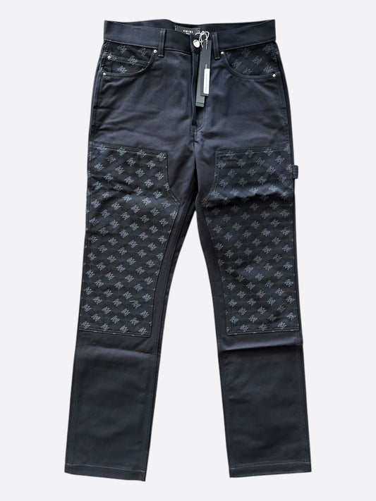 Amiri Black MA Monogram Carpenter Pants