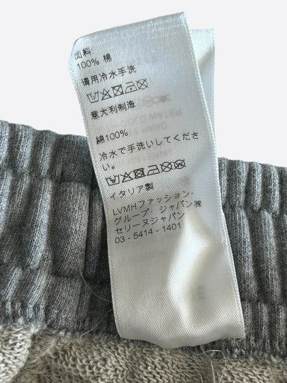 Celine Grey & Black Embroidered Logo Sweatpants