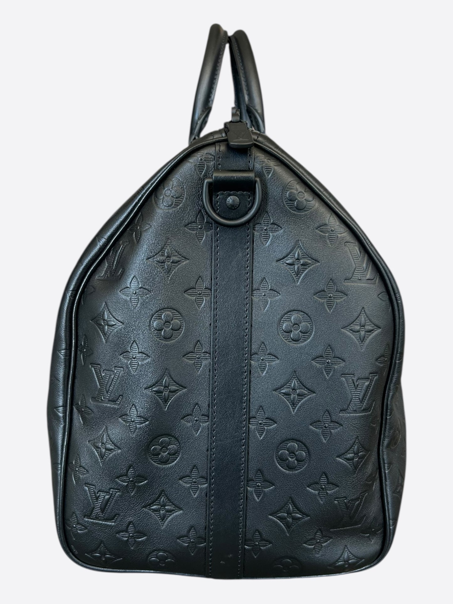 Louis Vuitton Black Monogram Shadow Keepall 50