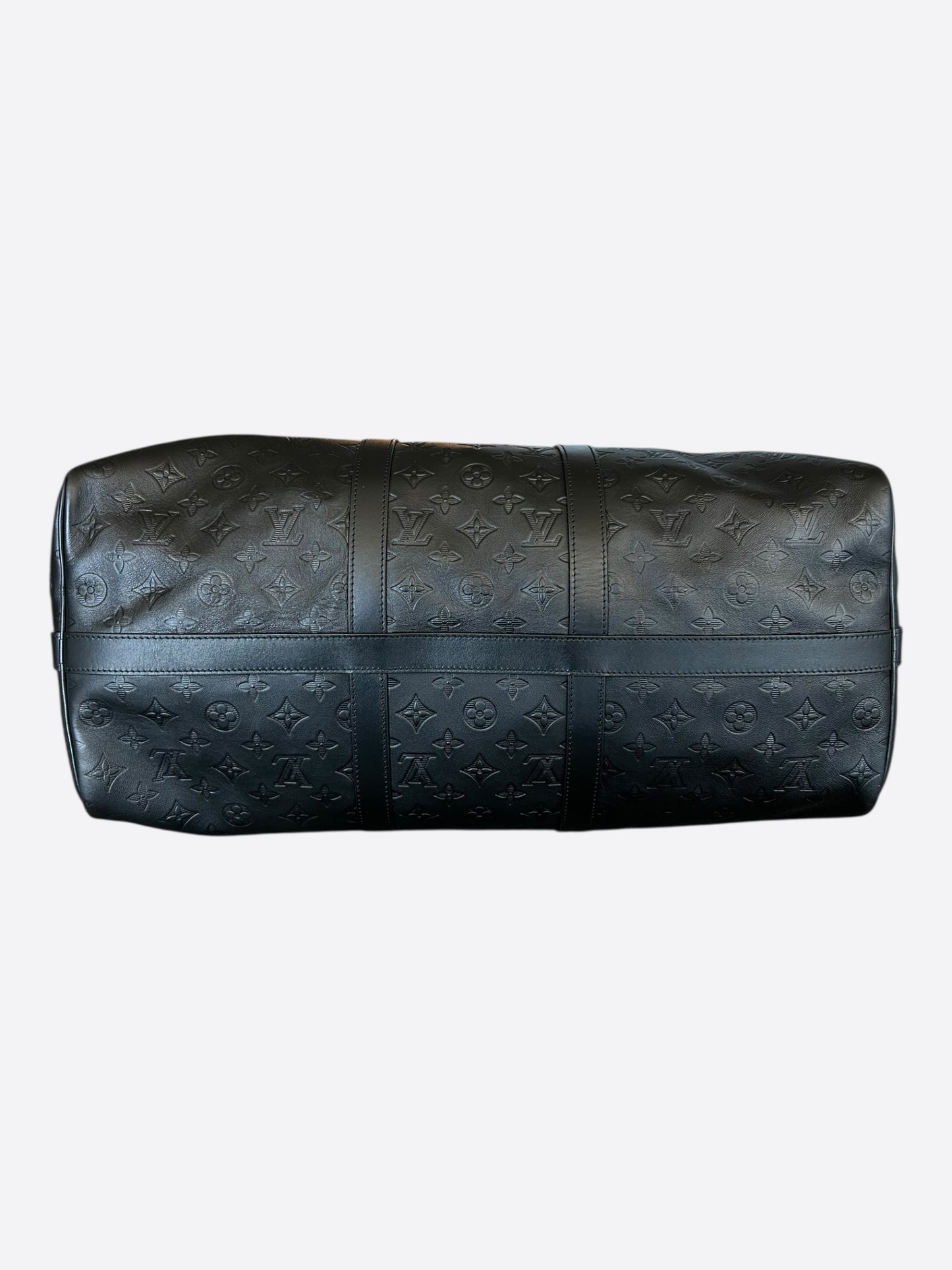 Louis Vuitton Black Monogram Shadow Keepall 50