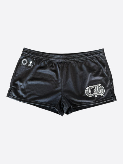 Chrome Hearts Black & White Logo Mesh Women's Shorts