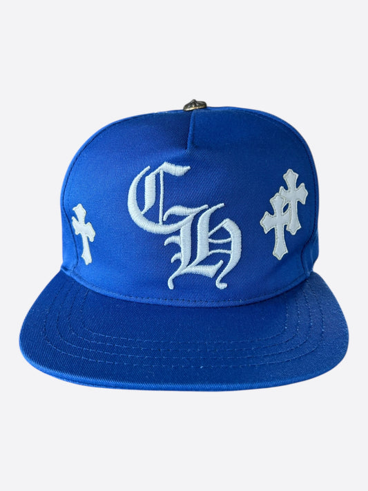 Chrome Hearts Blue & White Cross Patch Hat