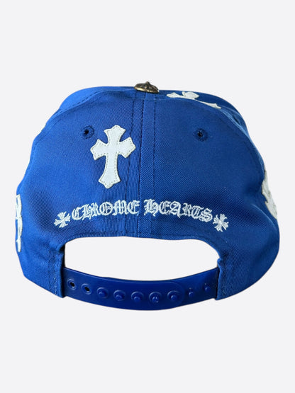 Chrome Hearts Blue & White Cross Patch Hat