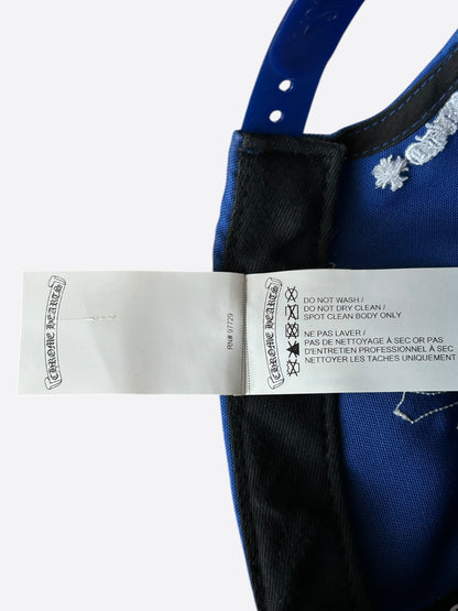 Chrome Hearts Blue & White Cross Patch Hat