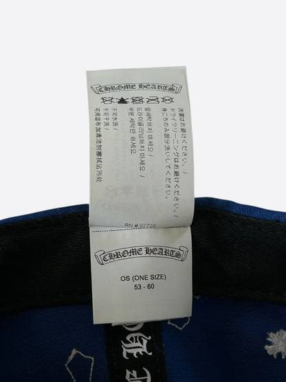 Chrome Hearts Blue & White Cross Patch Hat